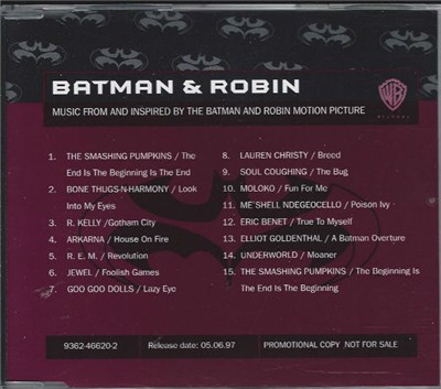 Various - Batman & Robin: Music From And Inspired By The "Batman & Robin" Motion Picture download mp3 flac