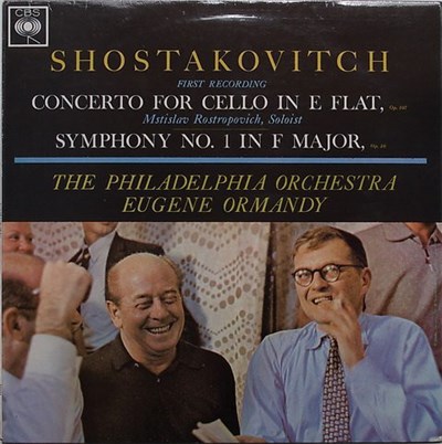 Shostakovitch - Mstislav Rostropovich, The Philadelphia Orchestra, Eugene Ormandy - Concerto For Cello In E Flat, Op. 107 / Symphony No. 1 In F Major, Op. 10 download mp3 flac