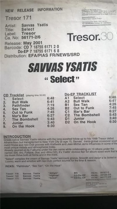 Savvas Ysatis - Select download mp3 flac