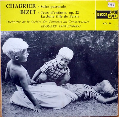 Chabrier, Bizet - Orchestre De La Société Des Concerts Du Conservatoire, Edouard Lindenberg - Suite Pastorale / Jeux D'enfants Op.22, La Jolie Fille De Perth download mp3 flac