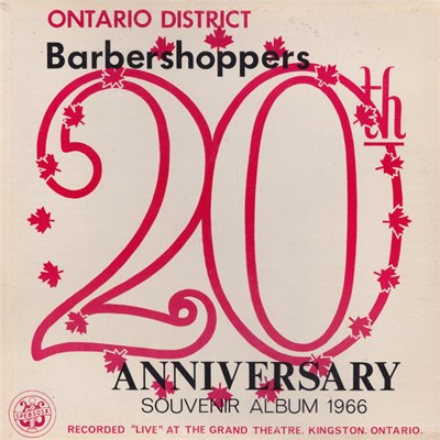 Ontario District Barbershoppers - 20th Anniversary Souvenir Album 1966 download mp3 flac