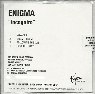 Enigma - Incognito download mp3 flac
