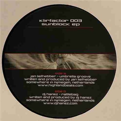 Jan Liefhebber / DJ Hansz - Sunblock EP download mp3 flac
