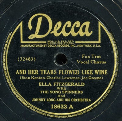 Ella Fitzgerald With The Song Spinners And Johnny Long And His Orchestra - And Her Tears Flowed Like Wine / Confessin' (That I Love You) download mp3 flac