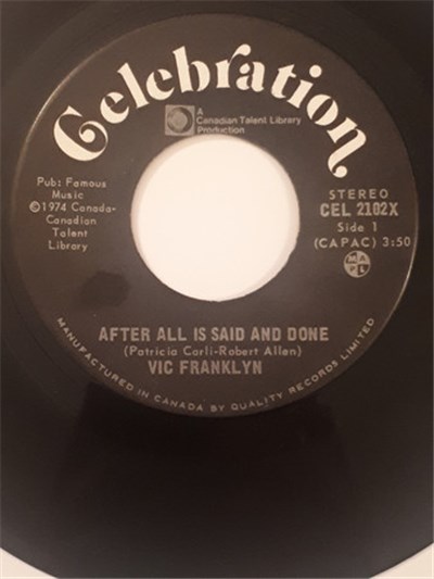 Vic Franklyn - After All Is Said And Done download mp3 flac