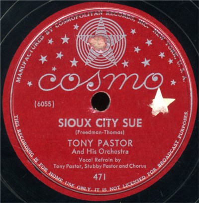 Tony Pastor And His Orchestra - Sioux City Sue / Loop-De-Loo download mp3 flac