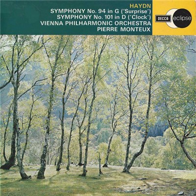 Haydn ; Vienna Philharmonic Orchestra, Pierre Monteux - Symphony No. 94 In G ('Surprise') / Symphony No. 101 In D ('Clock') download mp3 flac