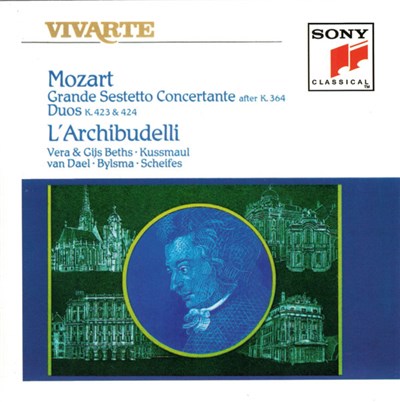 Mozart, L'Archibudelli, Vera Beths, Gijs Beths, Kussmaul, Bylsma, Lidewij Scheifes - Grande Sestetto Concertante After K.364, Duos K.423 & 424 download mp3 flac