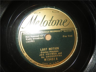 Joe Haymes & His Orchestra - Lost Motion / Swingin' For The King download mp3 flac
