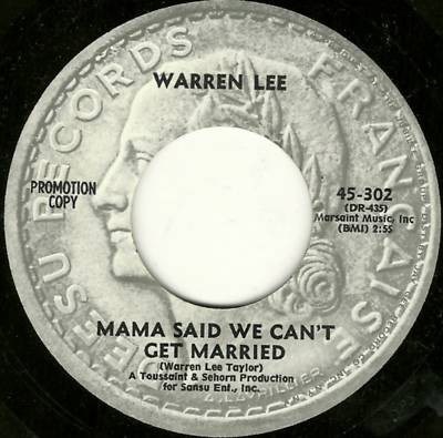 Warren Lee - Mama Said We Can't Get Married / A Lady download mp3 flac