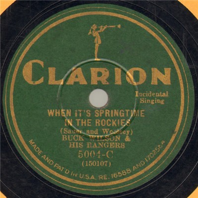 Buck Wilson & His Rangers / Jerry Mason & His Californians - When It's Springtime In The Rockies / How Long Must I Wait For You? download mp3 flac