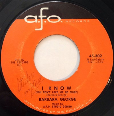 Barbara George - I Know (You Don't Love Me No More) / Love (Is Just A Chance You Take) download mp3 flac