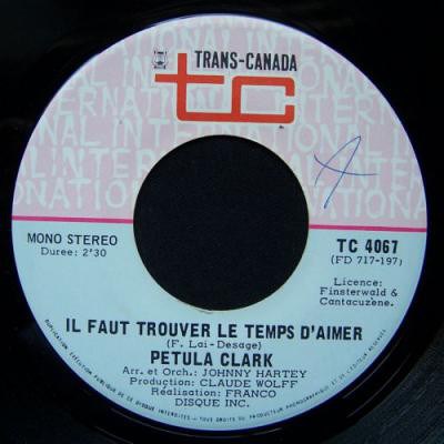 Petula Clark - Il Faut Trouver Le Temps D'Aimer / Il N'est Jamais Trop Tard download mp3 flac