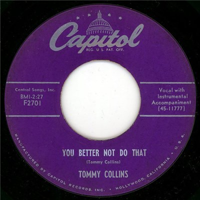 Tommy Collins - You Better Not Do That download mp3 flac