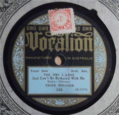 Chick Bullock / Irving Kaufman With Hollywood Dance Orchestra - The One I Love Just Can't Be Bothered With Me / The Celebrated Stein Song download mp3 flac