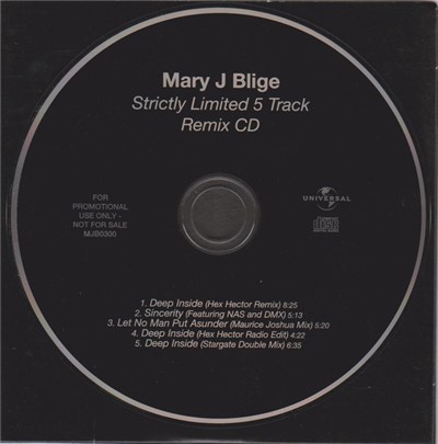 Mary J. Blige - Deep Inside (Strictly Limited 5 Track Remix CD) download mp3 flac