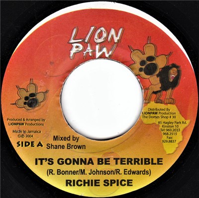 Richie Spice / Ultimate Shines - It's Gonna Be Terrible / Too Much War download mp3 flac
