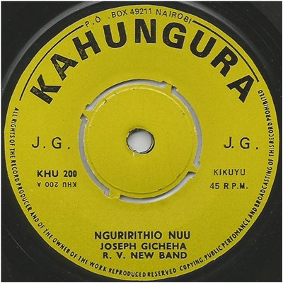 Joseph Gicheha, R. V. New Band - Nguririthio Nuu / Ndiroi No Undige download mp3 flac