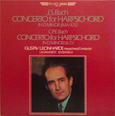 J.S. Bach / C.P.E. Bach - Gustav Leonhardt, Leonhardt Ensemble - Concerto For Harpsichord In D Minor, BWV. 1052 / Concerto For Harpsichord In D Minor, W. 23 download mp3 flac