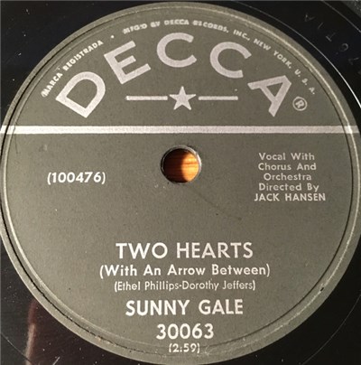 Sunny Gale - Two Hearts / One Kiss Led To Another download mp3 flac