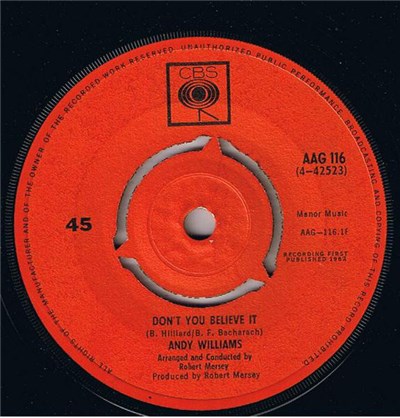 Andy Williams - Don't You Believe It download mp3 flac