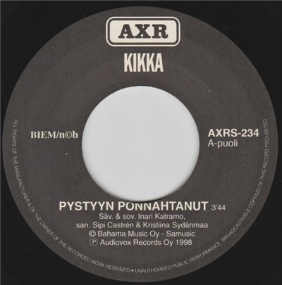 Kikka / Eveliina Kurki - Pystyyn Ponnahtanut / Tex Mex Cowboy download mp3 flac