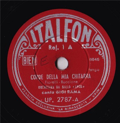 Orchestra Da Ballo "Eros" Canta Gigi Rama - Corde Della Mia Chitarra / Il Pericolo N. 1 download mp3 flac