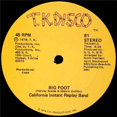California Instant Replay Band - Big Foot download mp3 flac