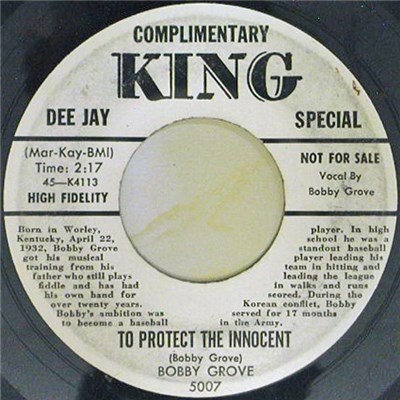 Bobby Grove - To Protect The Innocent / Whistle Of The Gravy Train download mp3 flac