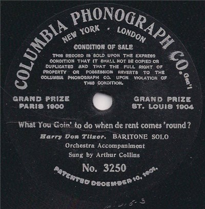 Arthur Collins - What You Goin' To Do When De Rent Comes 'Round download mp3 flac