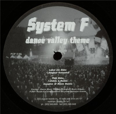 System F - Dance Valley Theme 2001 download mp3 flac