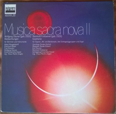 Wolfgang Dauner / Reinhold Finkbeiner - Musica Sacra Nova II download mp3 flac