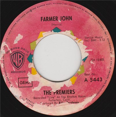 The Premiers - Farmer John / Duffy's Blues download mp3 flac