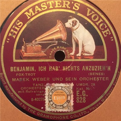 Marek Weber Und Sein Orchester - Benjamin, Ich hab' nichts anzuziehen / Trink, trink, Brüderlein, trink! download mp3 flac