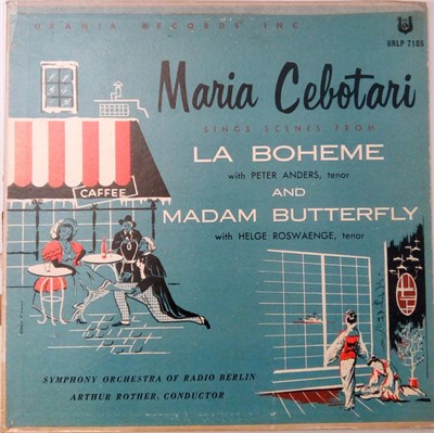 Maria Cebotari - Maria Cebotari Sings Scenes From La Boheme And Madam Butterfly download mp3 flac
