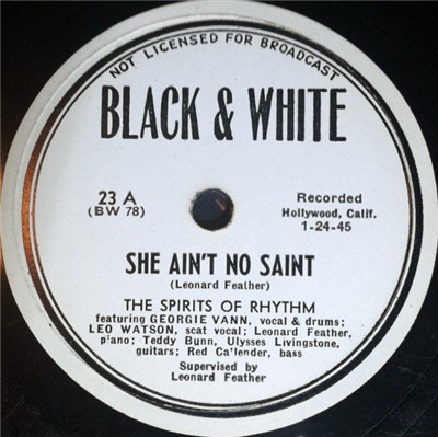 The Spirits Of Rhythm - She Ain't No Saint / Scattin' The Blues download mp3 flac