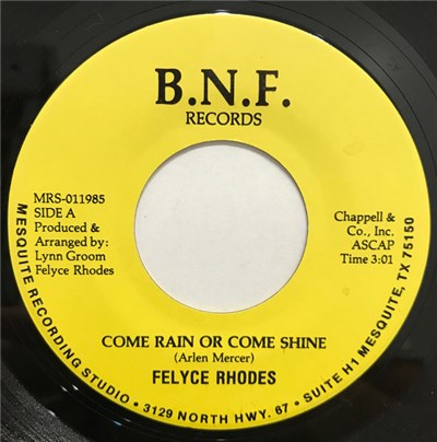 Felyce Rhodes - Come Rain Or Shine download mp3 flac