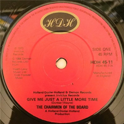 Chairmen Of The Board - Give Me Just A Little More Time / Working On A Building Of Love download mp3 flac