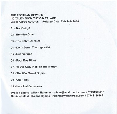 The Peckham Cowboys - 10 Tales From The Gin Palace download mp3 flac
