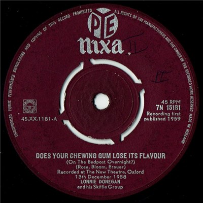 Lonnie Donegan And His Skiffle Group - Does Your Chewing Gum Lose It's Flavour (On The Bedpost Overnight?) download mp3 flac