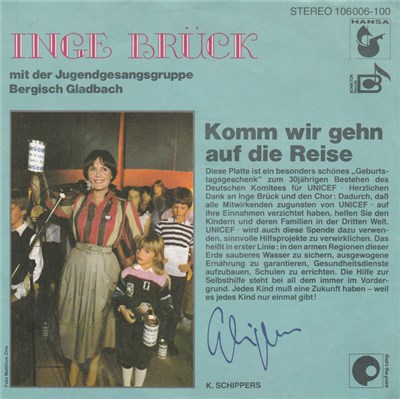 Inge Brück Und Die Jugendgesangsgruppe Bergisch Gladbach - Komm Wir Gehen Auf Die Reise download mp3 flac