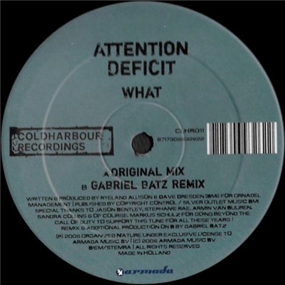 Attention Deficit - What download mp3 flac