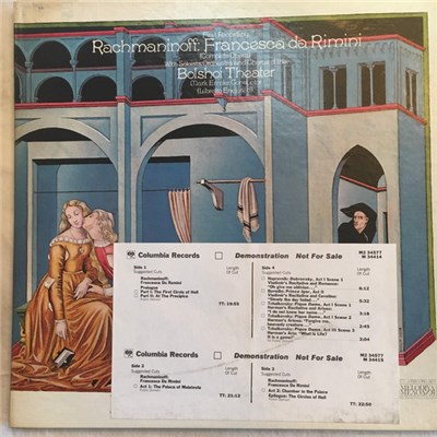 Rachmaninoff / Vladimir Atlantov - Francesca Da Rimini (Complete Opera) And A Recital Of Opera Arias By Vladimir Atlantov download mp3 flac