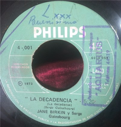 Jane Birkin et Serge Gainsbourg - La Décadanse(La Decadencia) download mp3 flac
