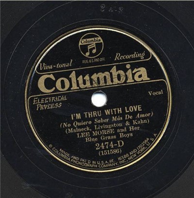 Lee Morse And Her Blue Grass Boys - I'm Thru With Love / Let's Get Friendly download mp3 flac