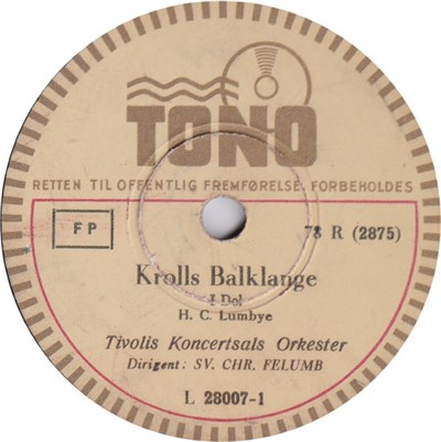 Tivolis Koncertsals Orkester - Krolls Balklange download mp3 flac