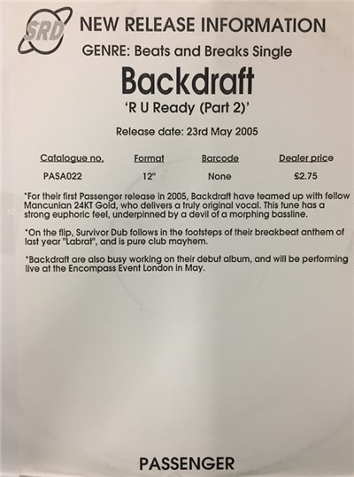 Backdraft - R U Ready Part 2 / Survivor Dub download mp3 flac