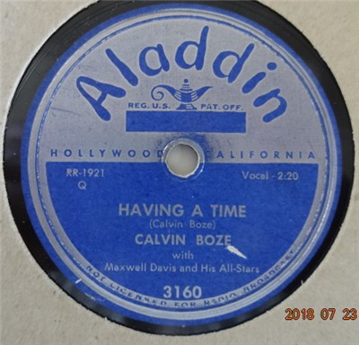 Calvin Boze - Having A Time / Shamrock download mp3 flac
