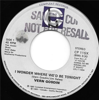 Vern Gosdin - I Wonder Where We'd Be Tonight / I Feel Love Closin' In download mp3 flac