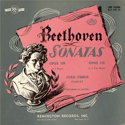 Beethoven, Jörg Demus - Beethoven Sonatas: Opus 109 In E Major; Opus 110 In A Flat Major download mp3 flac
